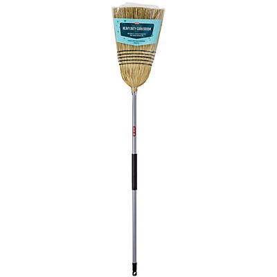 slide 1 of 1, H-E-B Heavy Duty Corn Broom, 1 ct