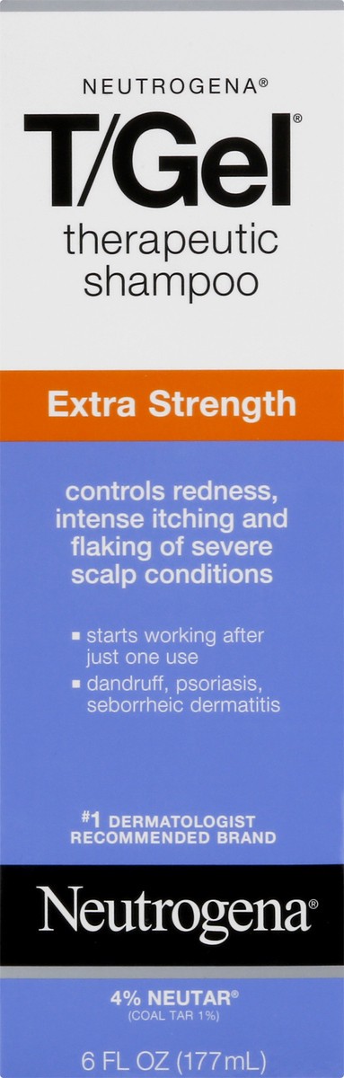 slide 6 of 9, T/Gel Extra Strength Therapeutic Shampoo with 1% Coal Tar, Anti-Dandruff Treatment for Long-Lasting Relief of Itchy, Flaky Scalp from Psoriasis & Seborrheic Dermatitis, 6 fl. oz, 6 fl oz