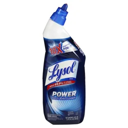 Lysol Power Toilet Bowl Cleaner, Gel Cleaner and Disinfectant, Atlantic Fresh, 24 fl oz
