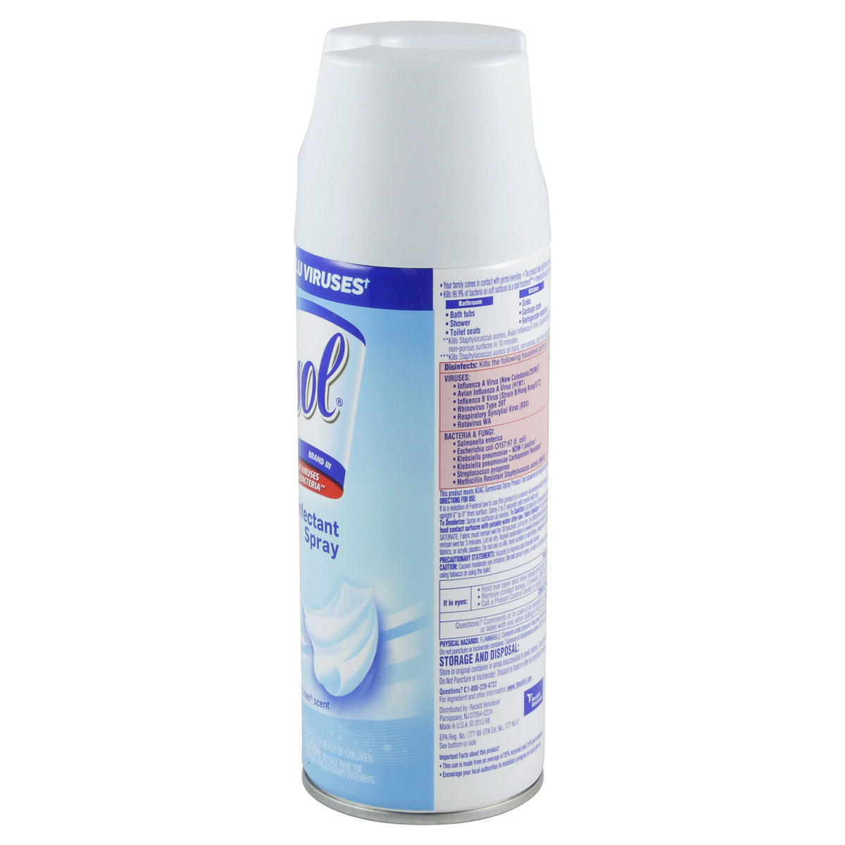 slide 7 of 10, Lysol Crisp Linen Scented Disinfectant Spray, 12.5 oz