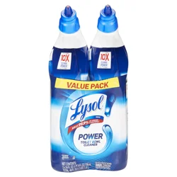 Lysol Power 2 in 1 Atlantic Fresh Scent Clinging Gel Value Pack 2 - 24 fl oz Packs