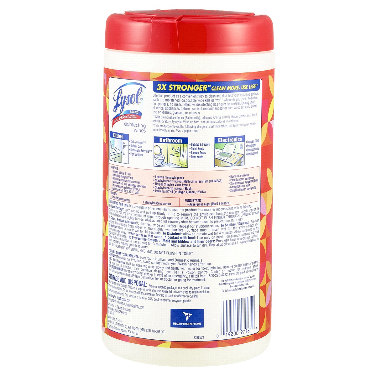 slide 2 of 2, Lysol Brand New Day Mango & Hibiscus Scent Disinfecting Wipes 80 ea, 80 ct
