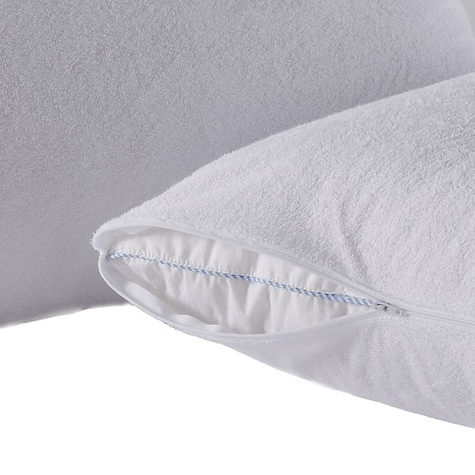 slide 4 of 8, Great Bay Home Waterproof King Pillow Protector - White, 2 ct