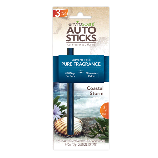 slide 1 of 3, Enviroscent AutoSticks Fragrance Infusers, Coast Storm, 3 ct