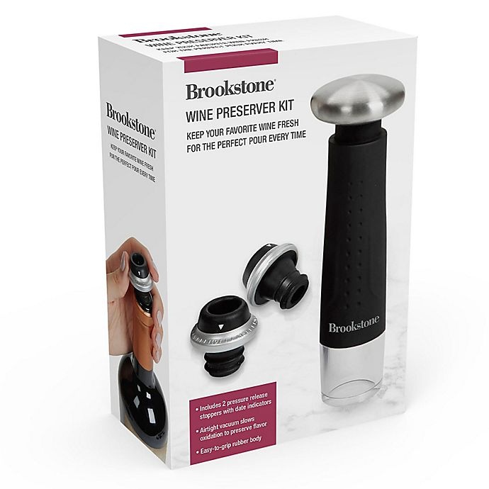 slide 2 of 2, Brookstone Manual Wine Pump Set, 1 ct