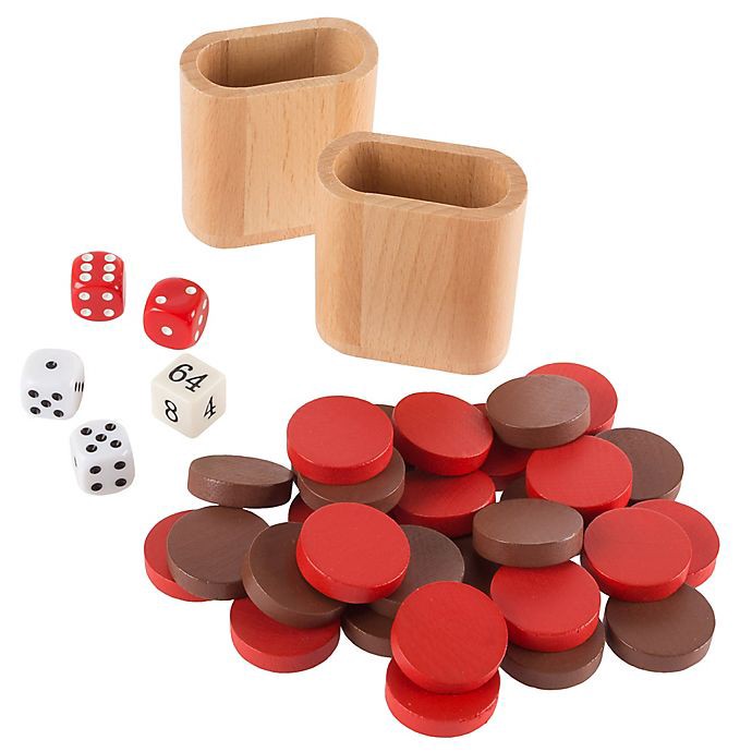 slide 4 of 7, Hey! Play! Wooden Backgammon Game Board, 1 ct