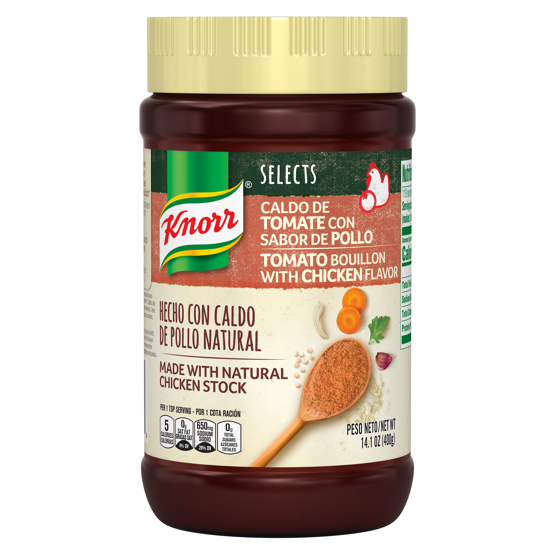 slide 3 of 4, Knorr Selects Granulated Tomato Bouillon with Chicken Flavor, 14.1 oz, 14.1 oz