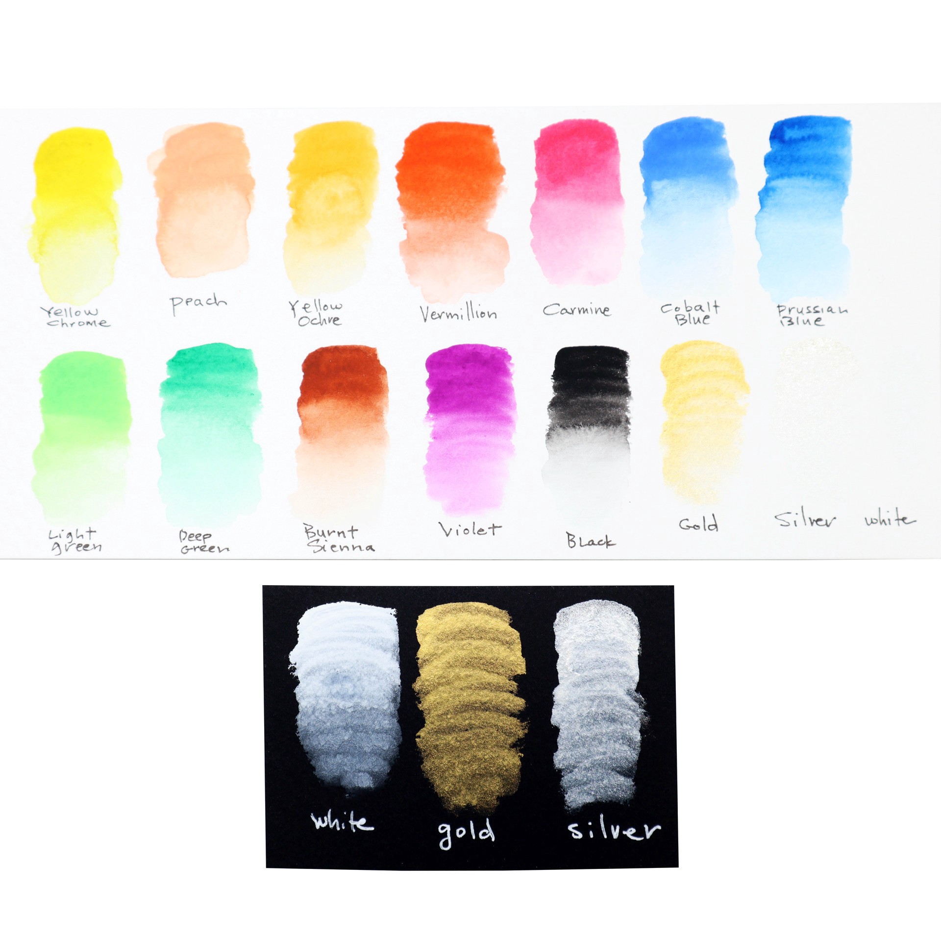 slide 4 of 6, Niji Premium Watercolor Set, 6 ml
