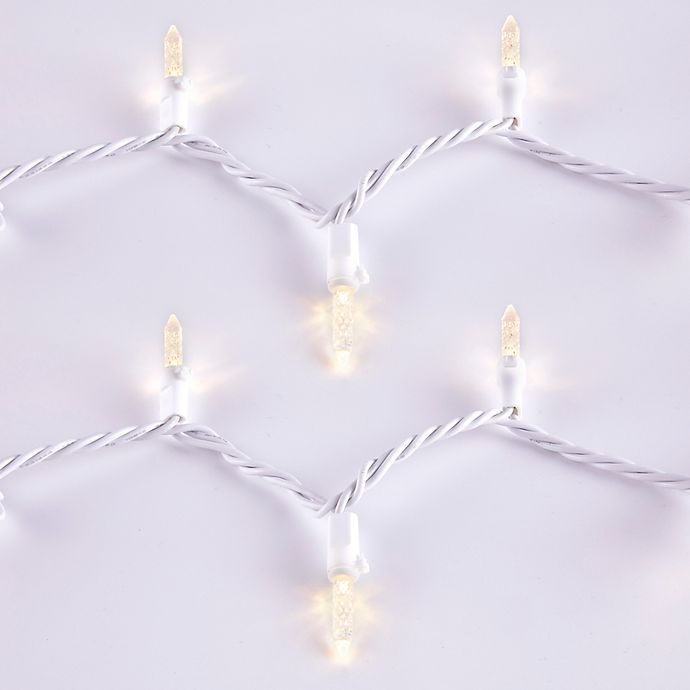 slide 2 of 6, Winter Wonderland ILLUMINATION 70-Light Faceted LED String Light Set - White, 17.5 ft