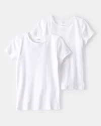 Carter's Carters 2-Pack Cotton Undershirts White 2-3