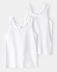 carters carter's Size Cotton Camisole Tanks - White
