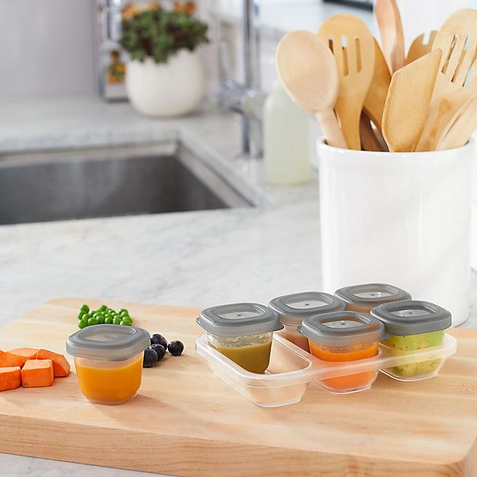 slide 8 of 11, Skip Hop SKIP*HOP Easy-Store Container and Tray Set - Grey, 7 ct