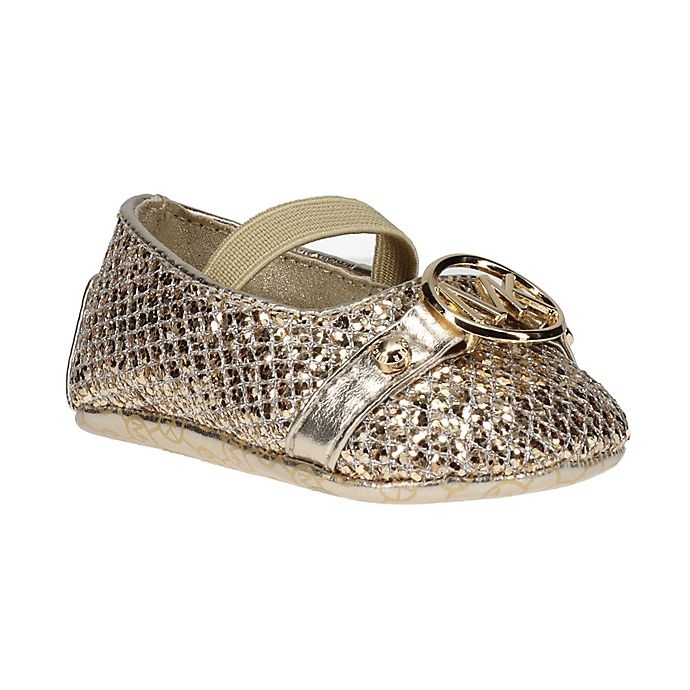 slide 1 of 1, Michael Kors SHOE BOX0-3M GOLD GLITTER BALLET, 1 ct