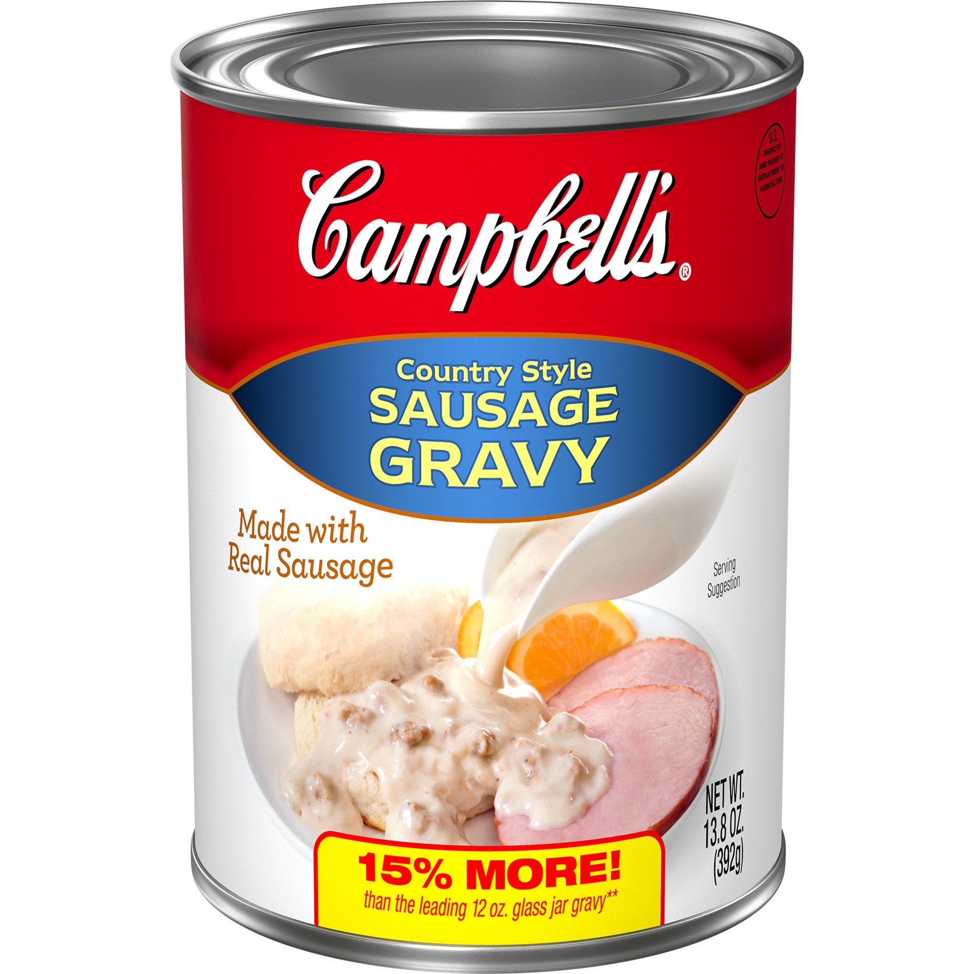 slide 1 of 3, Campbell's Country Style Sausage Gravy, 13.8 oz Can, 13.8 oz