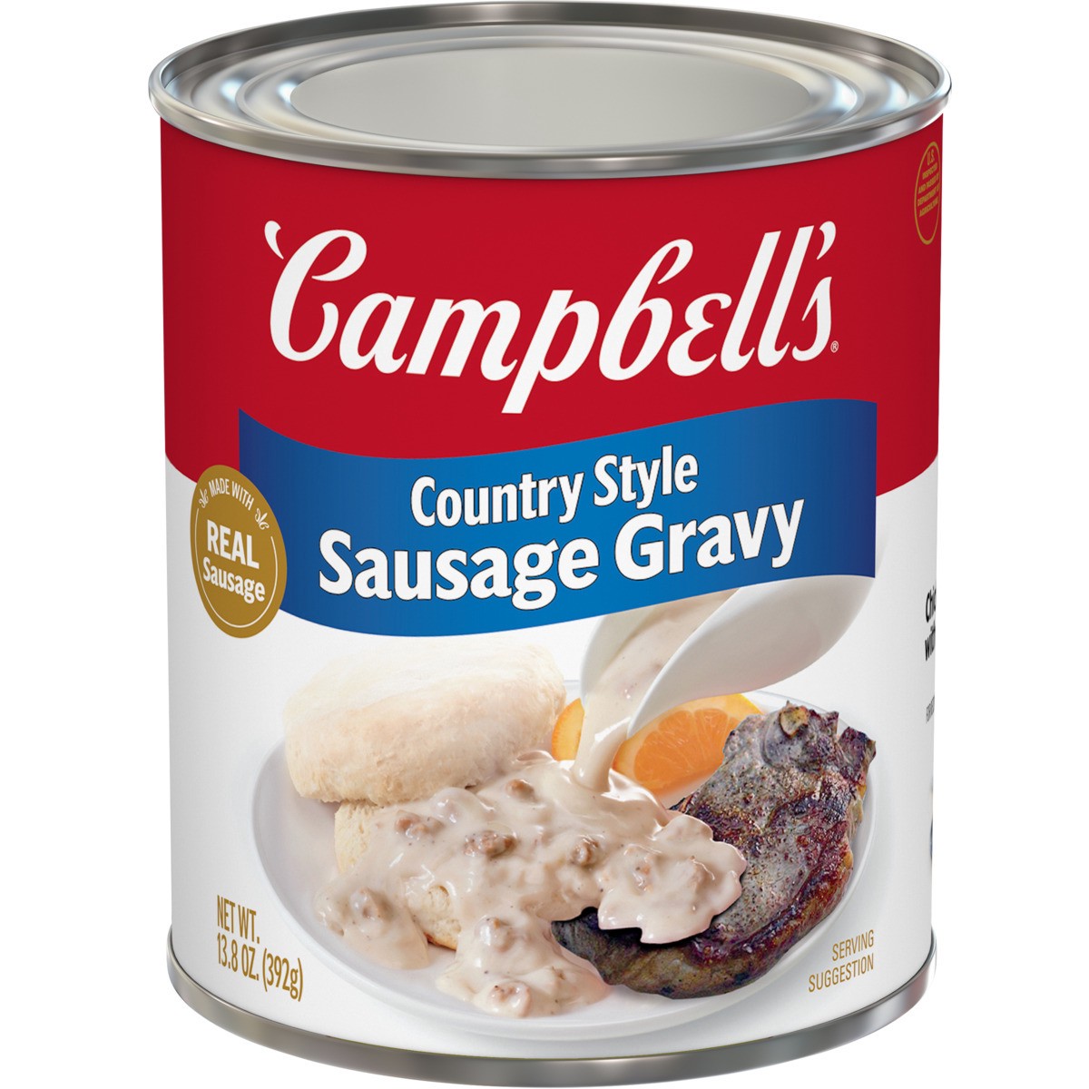 slide 1 of 1, Campbell's Country Style Sausage Gravy, 13.800 oz