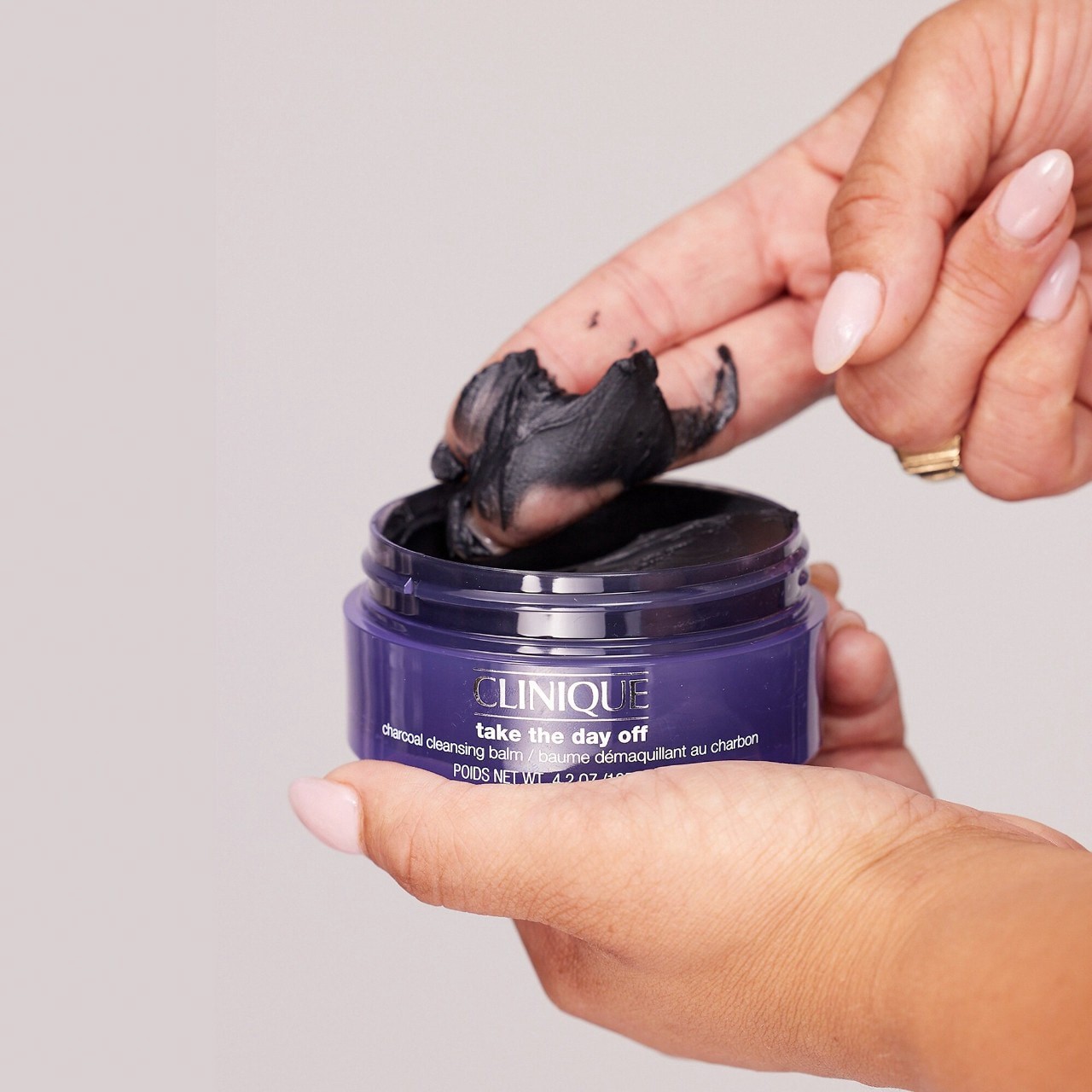 slide 7 of 9, CLINIQUE Take The Day Off Charcoal Cleansing Balm Makeup Remover 4.2 oz / 125 mL, 