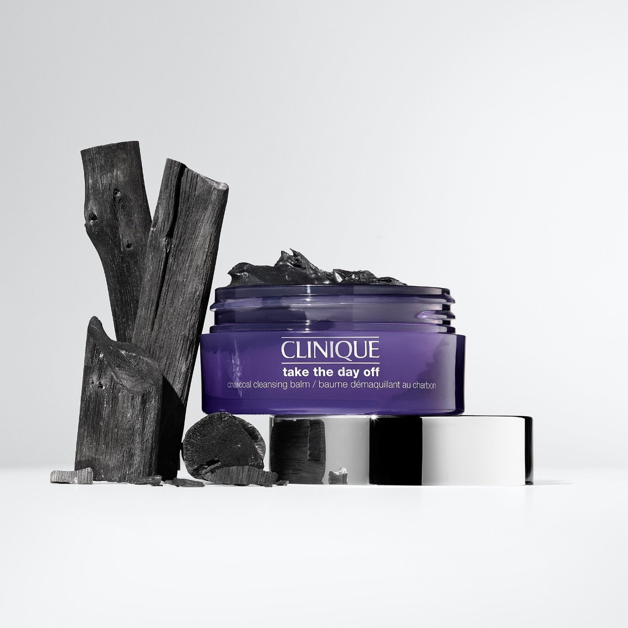 slide 8 of 9, CLINIQUE Take The Day Off Charcoal Cleansing Balm Makeup Remover 4.2 oz / 125 mL, 