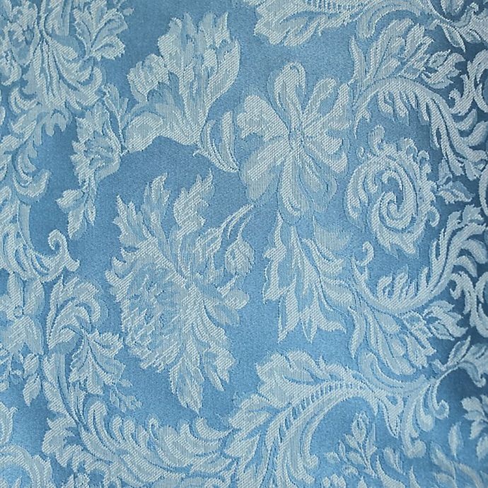 slide 2 of 2, Ultimate Textile Miranda Damask Oval Tablecloth - Slate, 60 in x 84 in