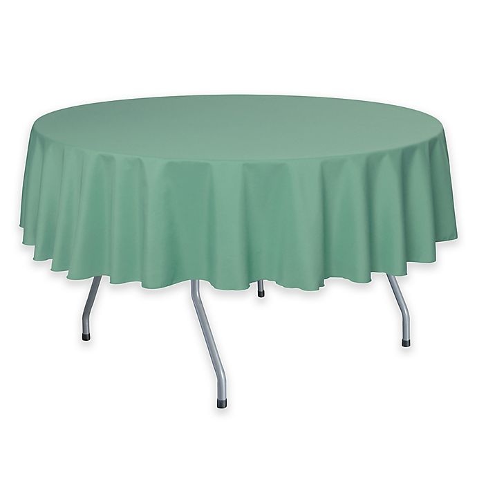 slide 1 of 2, Ultimate Textile Solid60-Inch Round Tablecloth - Seamist, 1 ct