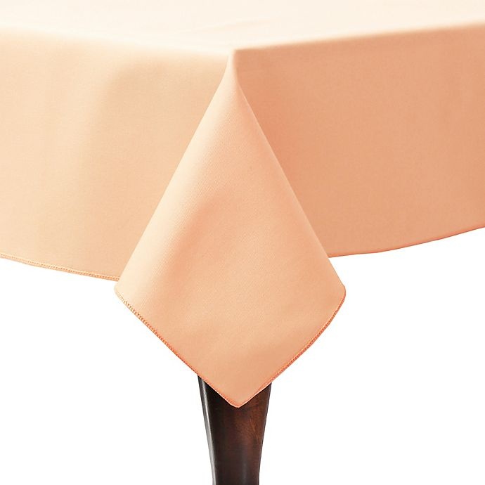 slide 1 of 2, Ultimate Textile Twill Oblong Tablecloth - Peach, 52 in x 70 in