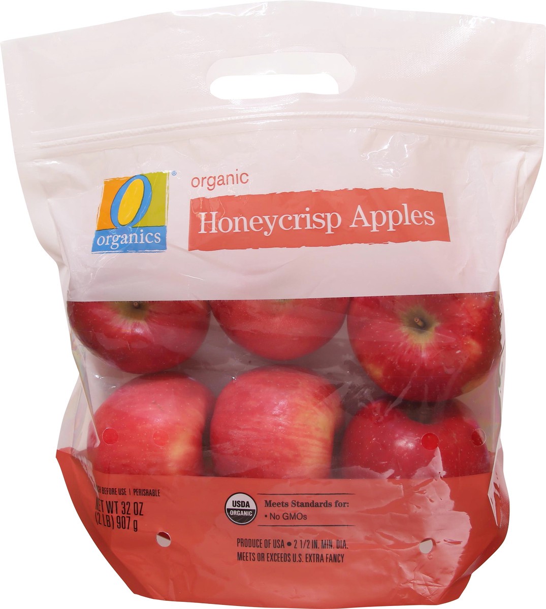 slide 1 of 7, O Organics Org Apples Honeycrisp, 2 lb