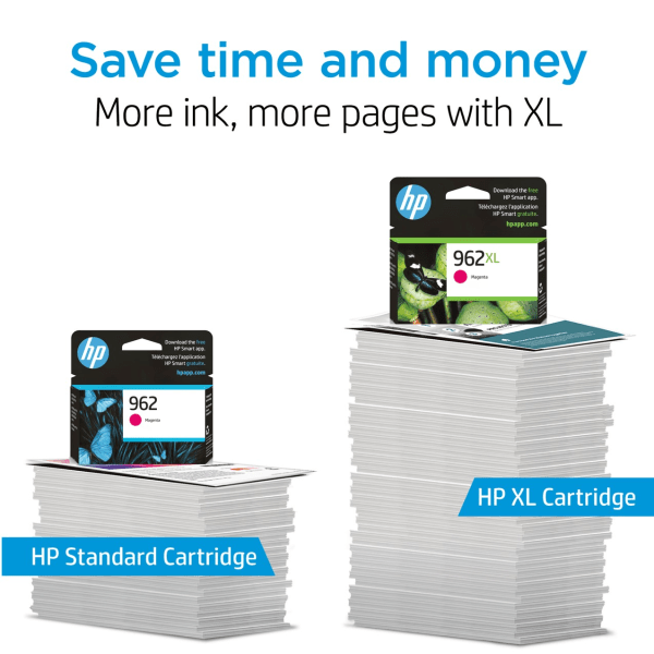slide 3 of 8, HP 962Xl High Yield Original Ink Cartridge, Magenta (3Ja01An), 1 ct