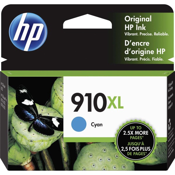 slide 5 of 10, HP 910Xl High Yield Original Ink Cartridge, Cyan (3Yl62An), 1 ct
