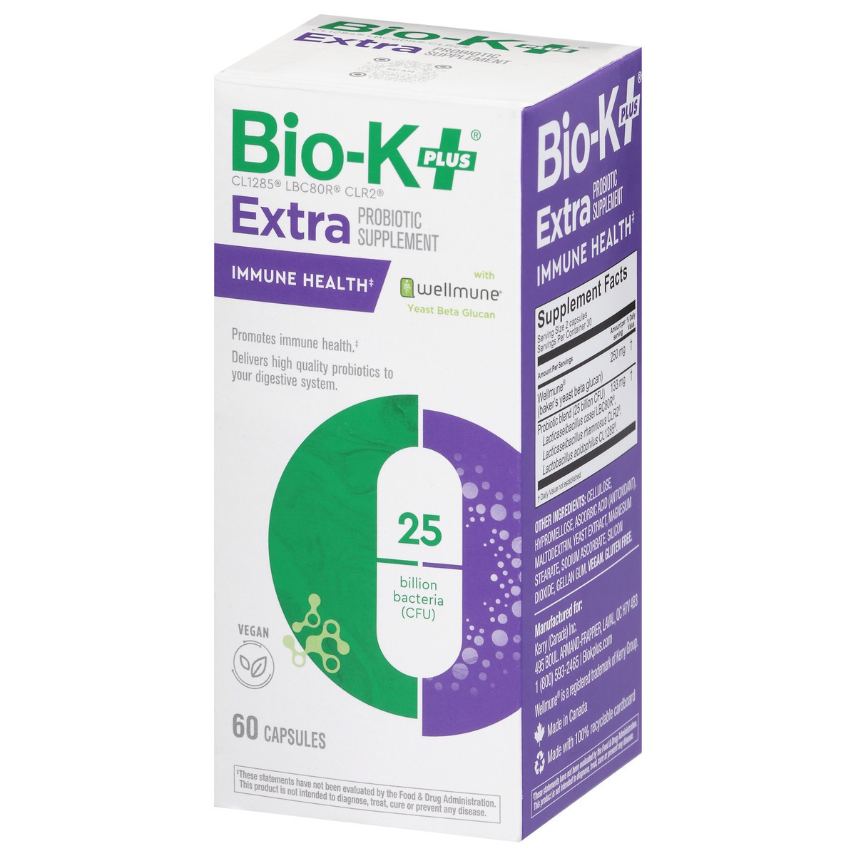 slide 4 of 4, Bio K Probiotic Immune Extra, 60 ct