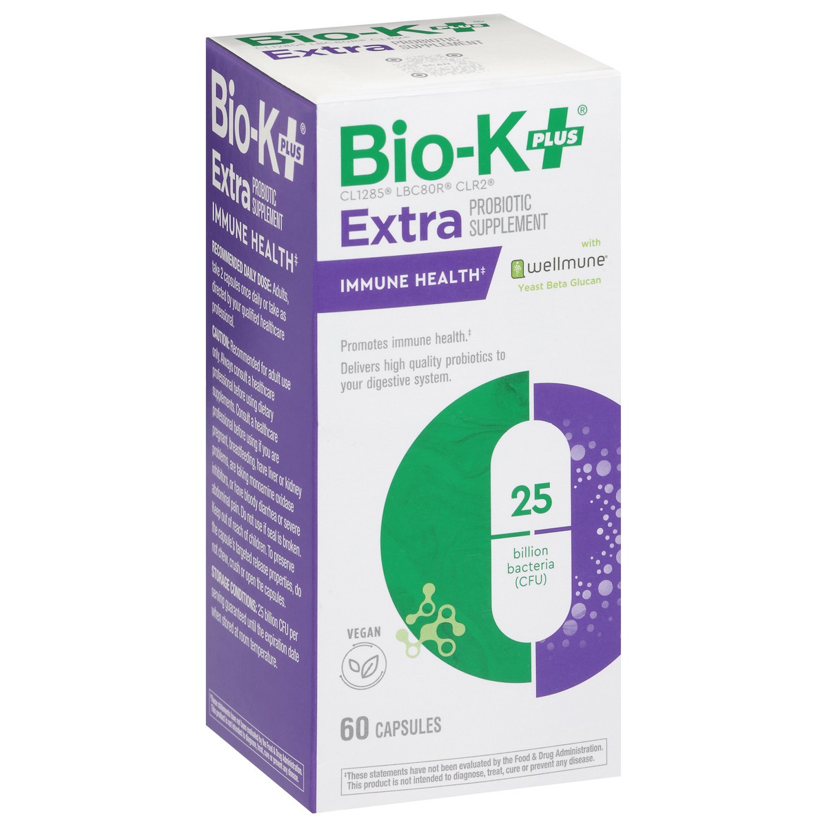 slide 2 of 4, Bio K Probiotic Immune Extra, 60 ct