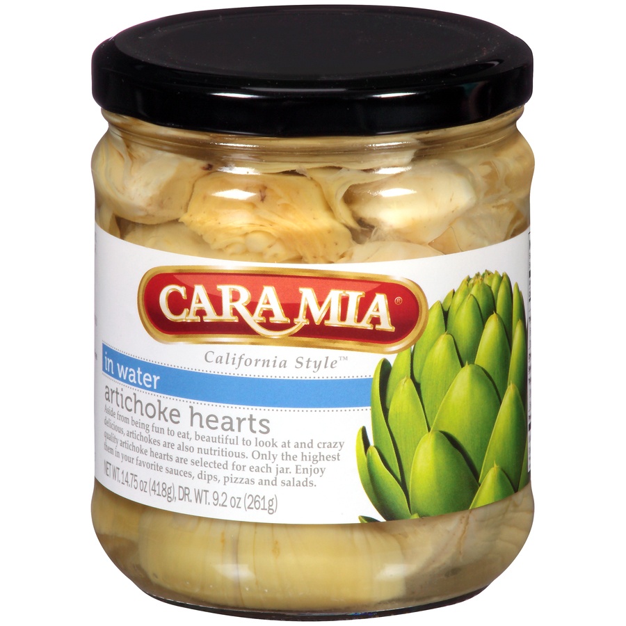 slide 1 of 1, Cara Mia Artichoke Hearts in Water, 14.75 oz