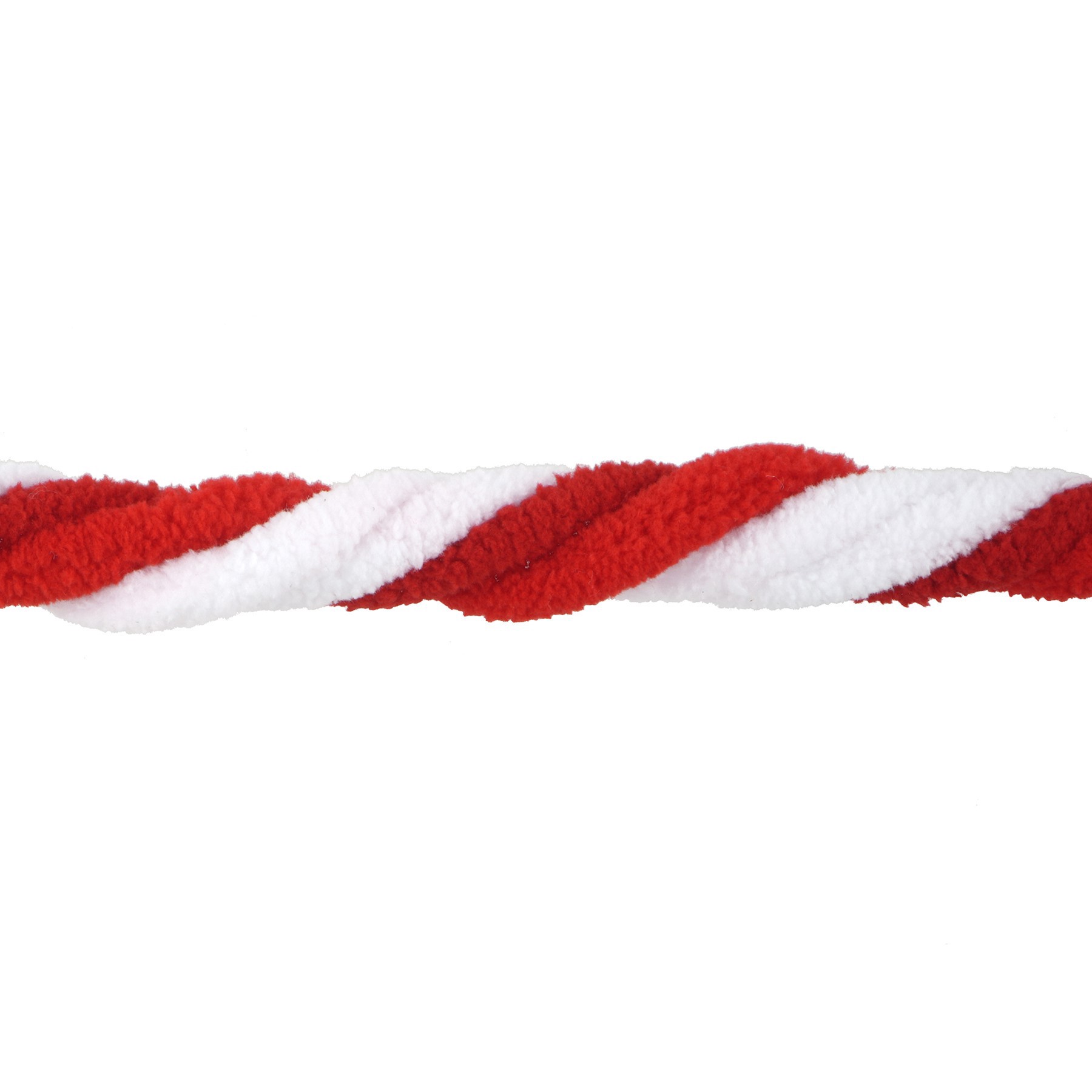 slide 2 of 3, 5/8" X 20ft. Red & White Yarn Twist Ribbon By Celebrate It, 5/8 in x 20 ft