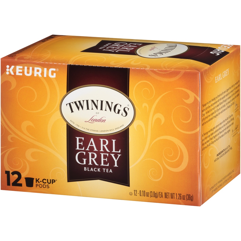 slide 6 of 7, Twinings Earl Grey K-Cups old pkg - 1.26 oz, 12 ct