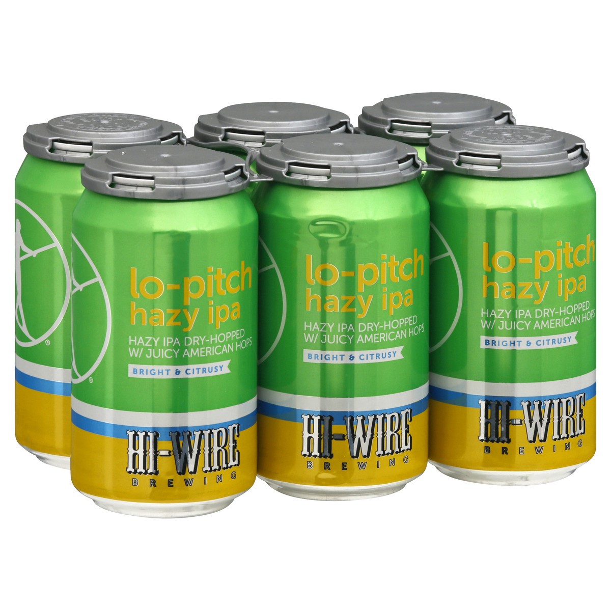 slide 6 of 9, Hi Wire Brewing Lo-Pitch Hazy IPA Bright & Citrusy Beer 6 ea, 6 ct