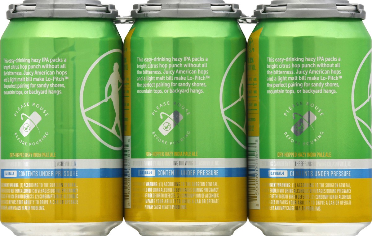 slide 4 of 9, Hi Wire Brewing Lo-Pitch Hazy IPA Bright & Citrusy Beer 6 ea, 6 ct