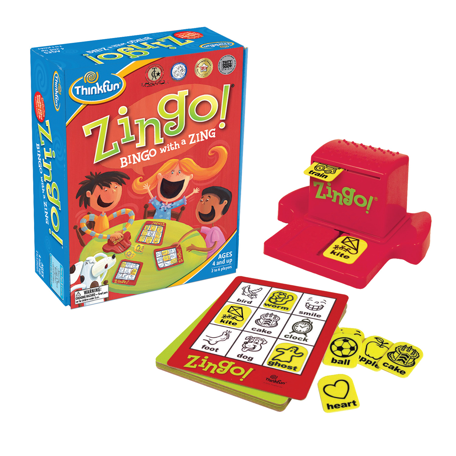 slide 1 of 4, ThinkFun Zingo! Family & Kids Board Game, 1 ct