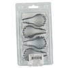 slide 3 of 5, ZENNA HOME Roller V Glide Hooks, Chrome, 1 ct