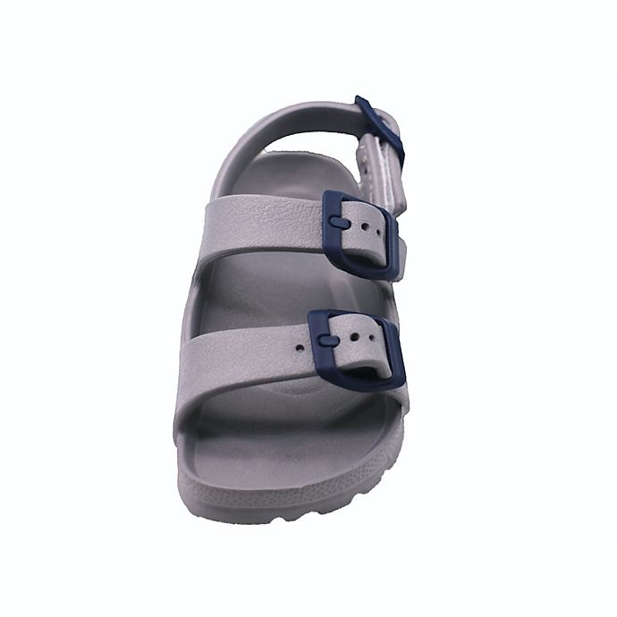 slide 3 of 5, Stepping Stones Two Buckle Eva Sandal In Grey, 1 ct