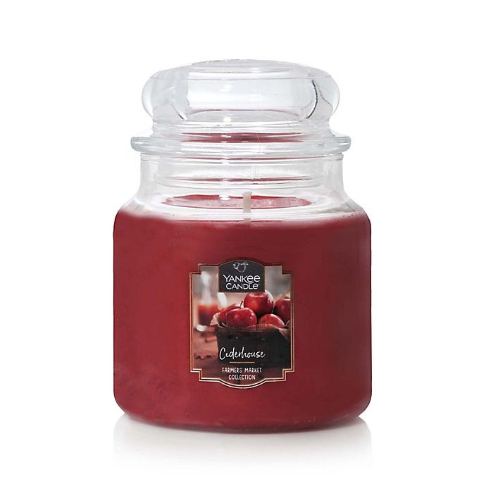 slide 1 of 2, Yankee Candle Cider House Medium Classic Jar Candle, 1 ct