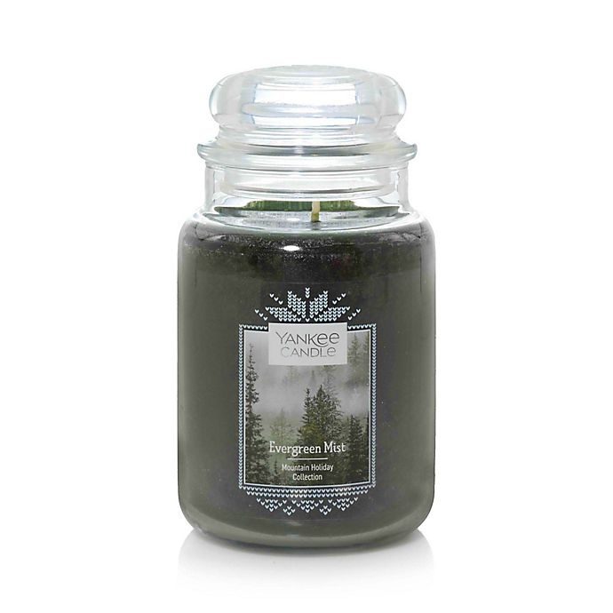 slide 1 of 2, Yankee Candle Evergreen Mist Large Classic Jar Candle, 1 ct