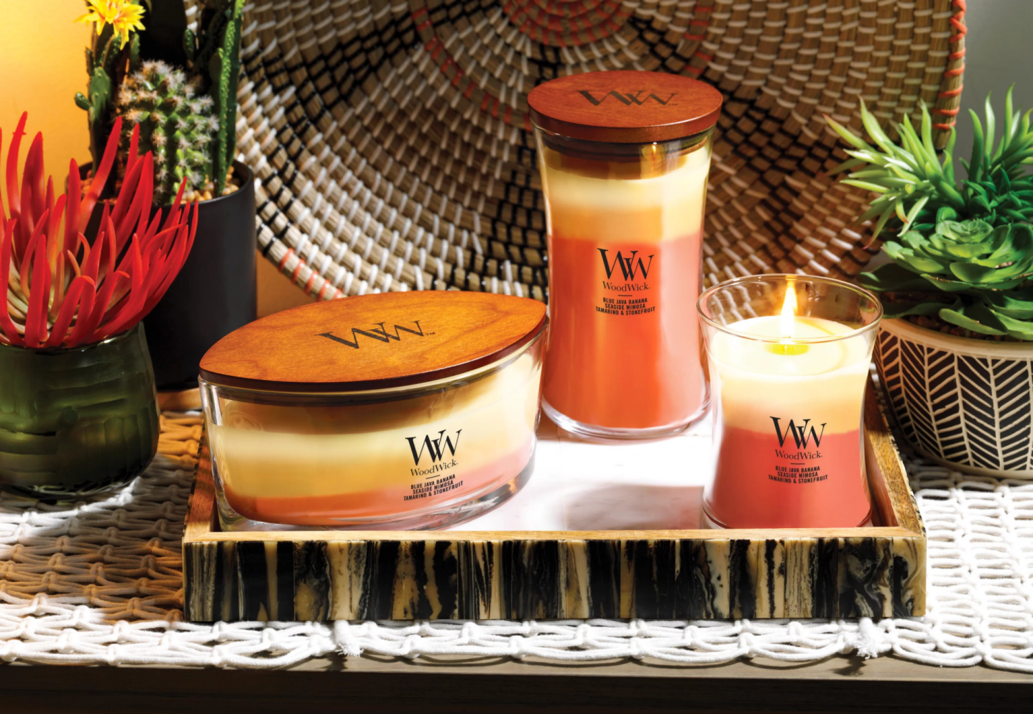 slide 4 of 4, WW Woodwick Ellipse Jar Trilogy Tropical Sunrise, 1 ct