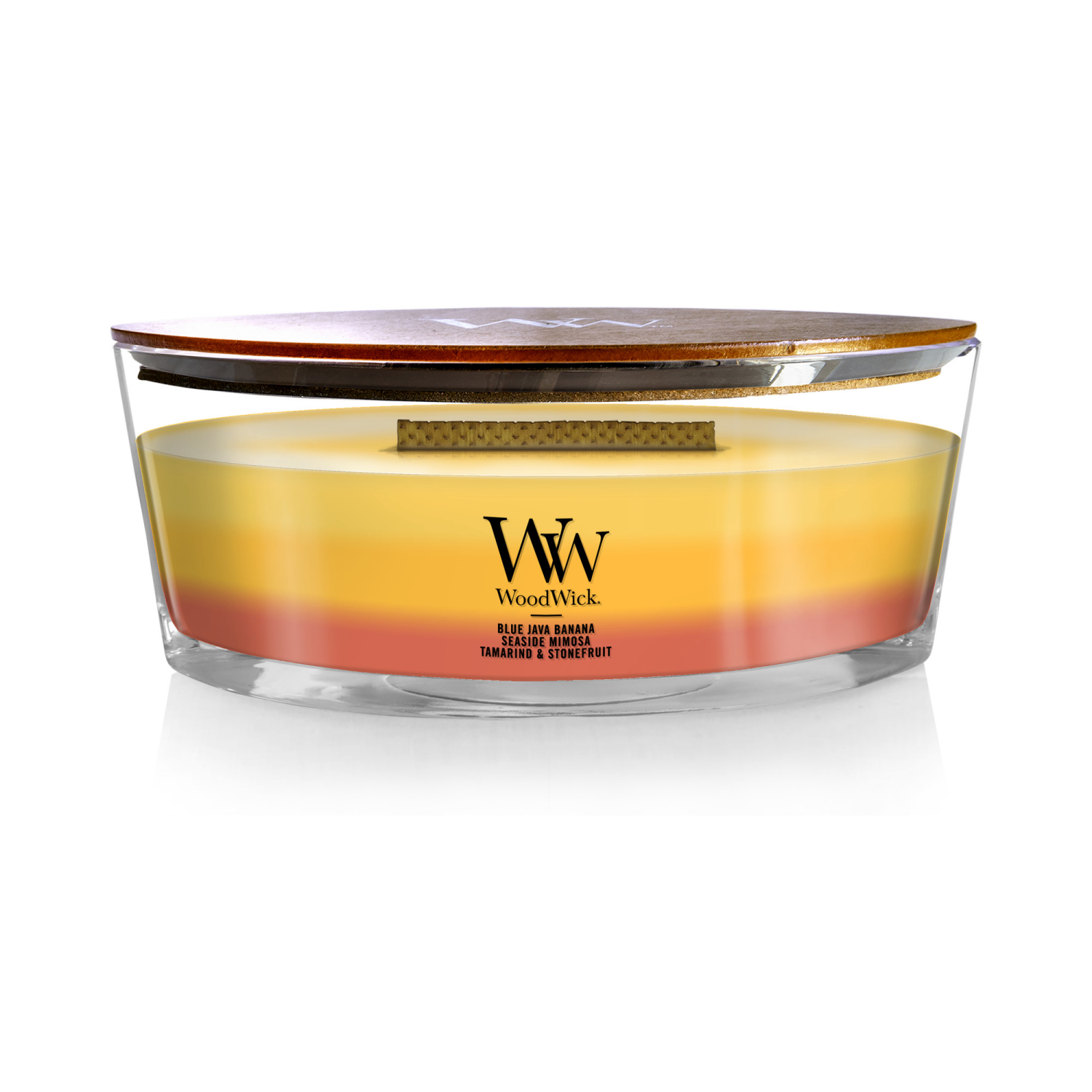 slide 1 of 4, WW Woodwick Ellipse Jar Trilogy Tropical Sunrise, 1 ct