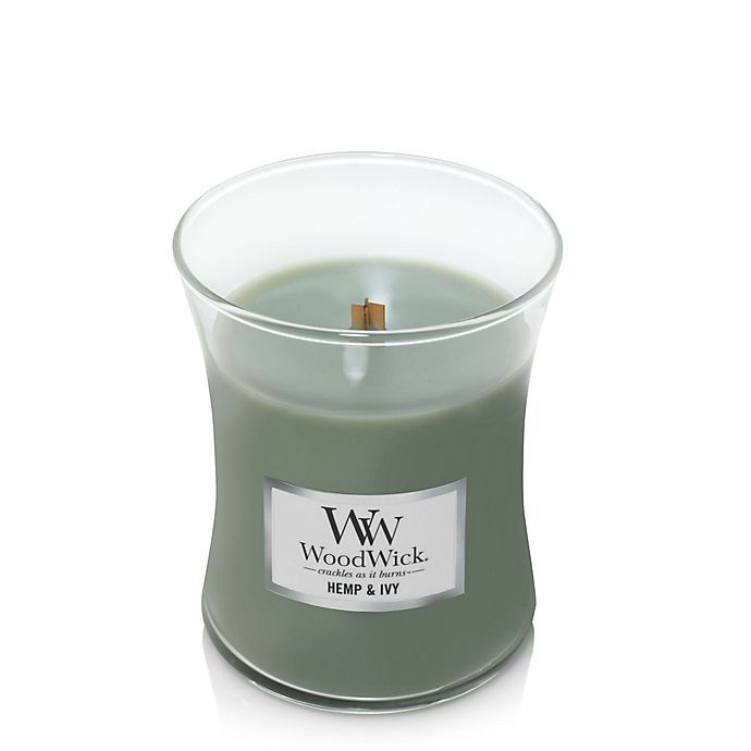 slide 2 of 2, WoodWick Hemp and Ivy Medium Hourglass Jar Candle, 1 ct