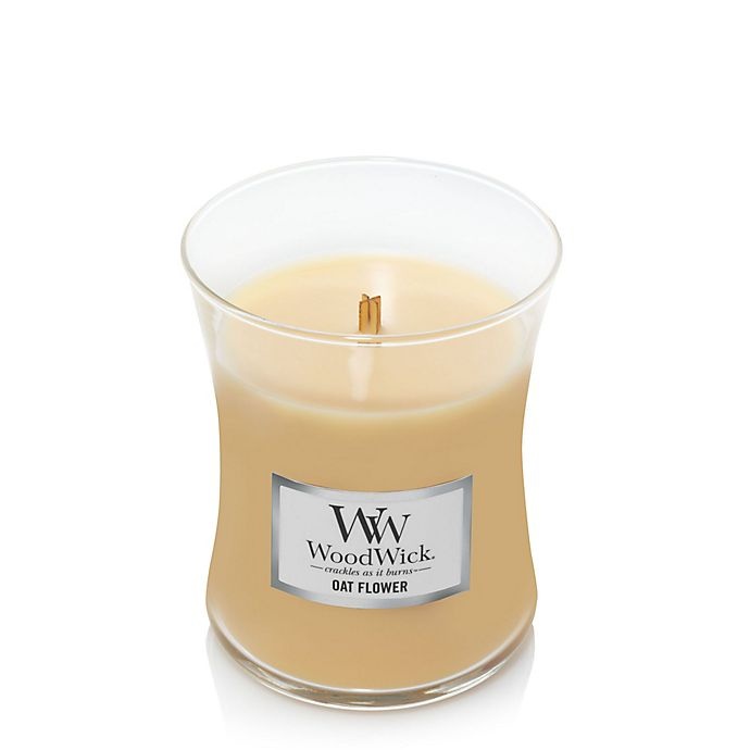 slide 2 of 2, WoodWick Oat Flower Medium Hourglass Jar Candle, 1 ct