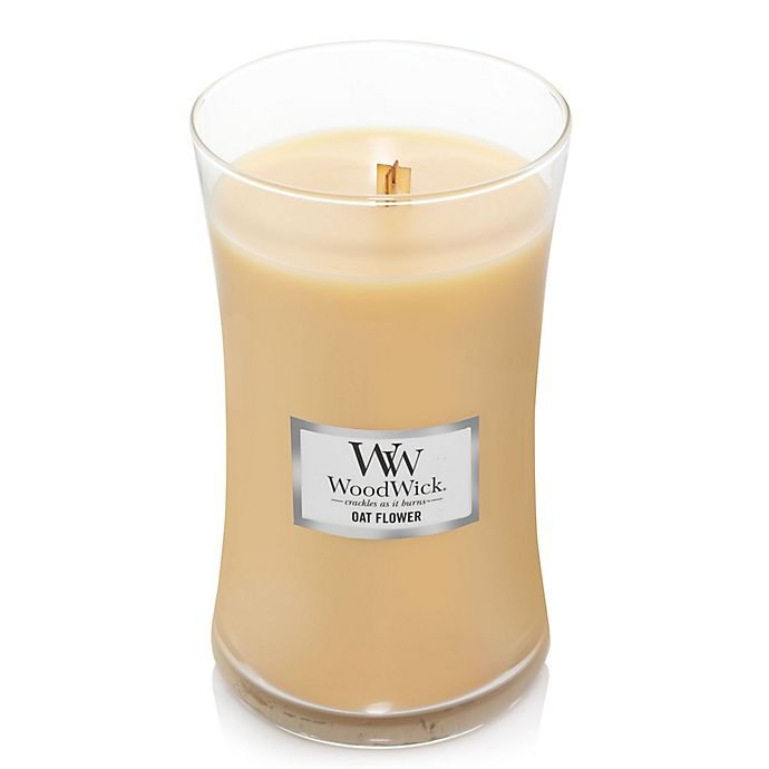 slide 2 of 2, WoodWick Oat Flower Large Hourglass Jar Candle, 1 ct