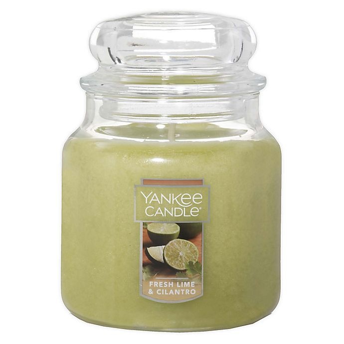 slide 1 of 2, Yankee Candle Fresh Lime Cilantro Medium Classic Jar Candle, 1 ct