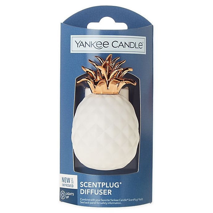slide 2 of 2, Yankee Candle ScentPlug Ceramic Pineapple Light-Up Fragrance Diffuser, 1 ct