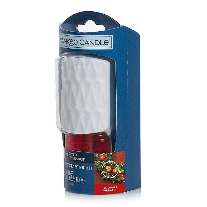 slide 2 of 3, Yankee Candle ScentPlug Diffuser with Red Apple Wreath Fragrance Refill, 1 ct