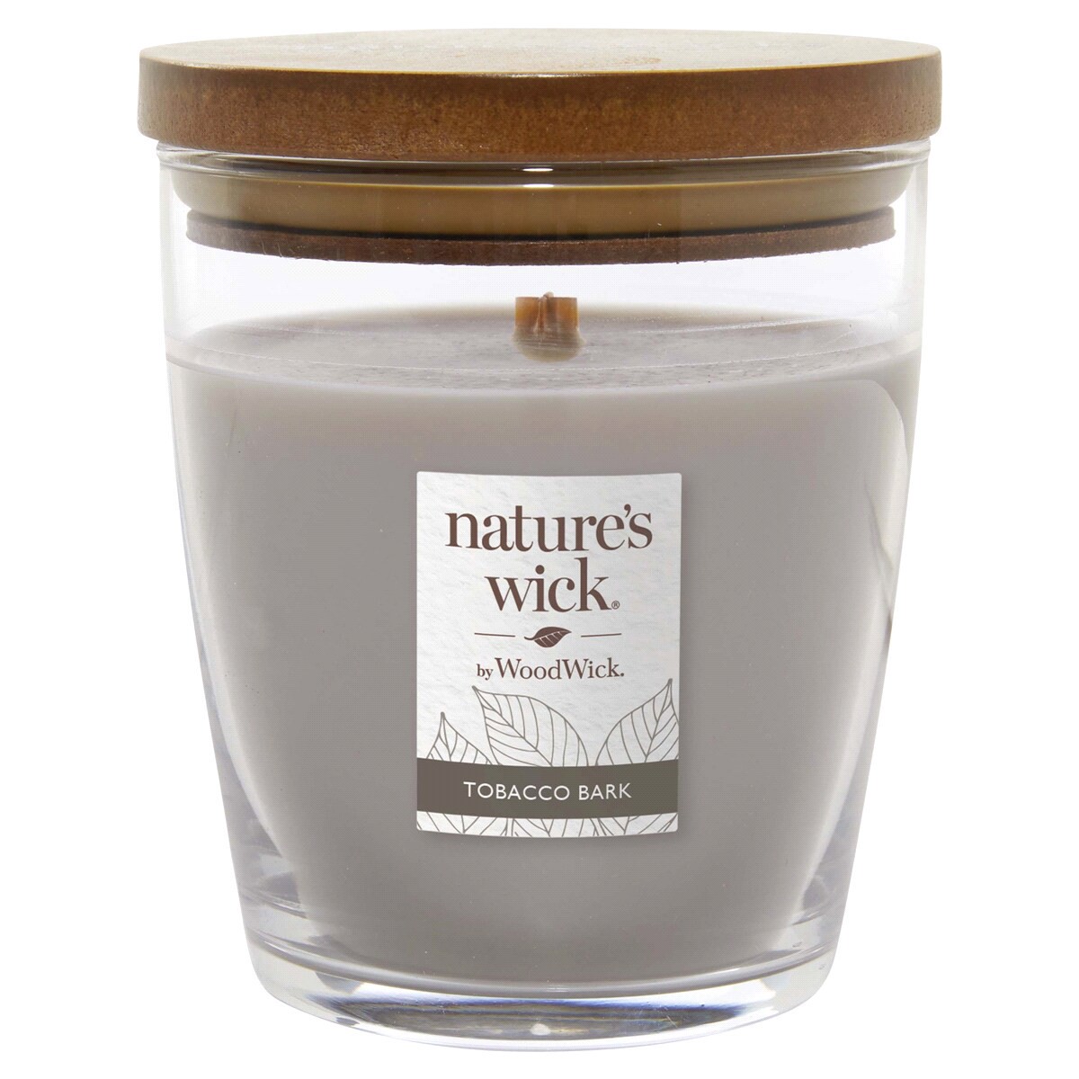 slide 1 of 1, NATURES WICK Nature's Wick Medium Jar Candle, Tobacco Bark, 10 oz