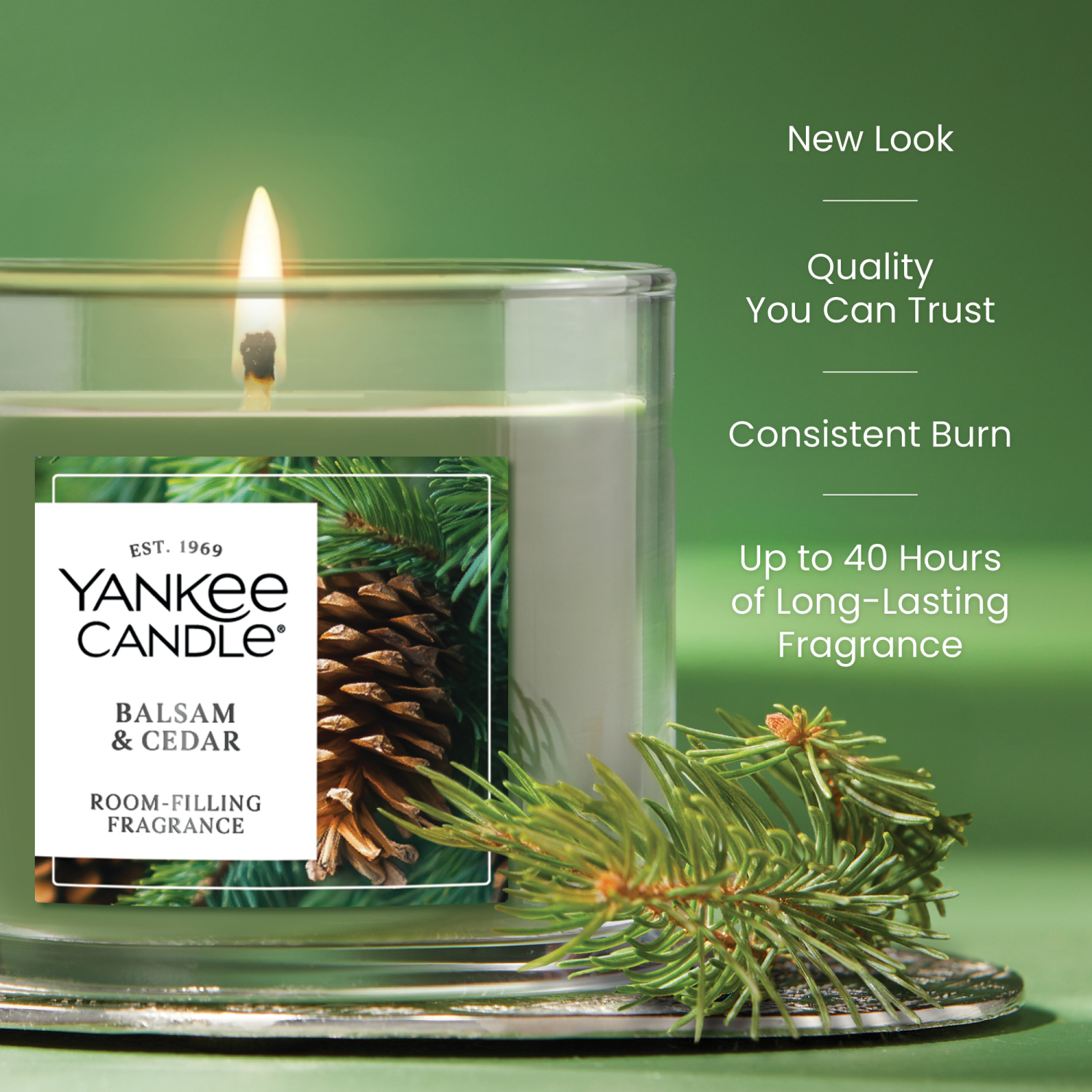 slide 6 of 6, Yankee Candle Signature Collection Small Tumbler Balsam & Cedar, 4.3 oz