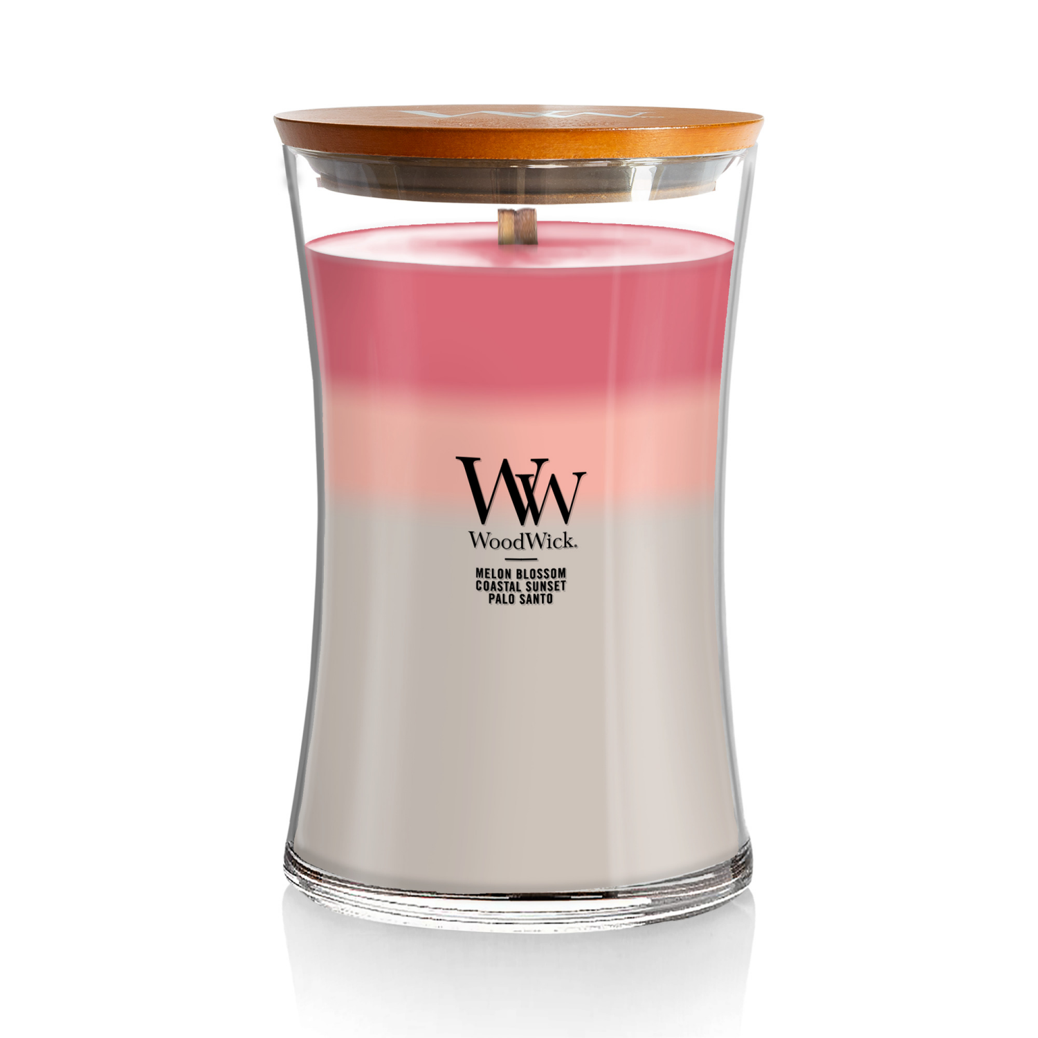 slide 1 of 4, Woodwick Large Jar Trilogy Shoreline, 21.5 oz